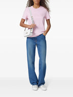 T-shirts T-shirt logo brodé Versace Rose Femme