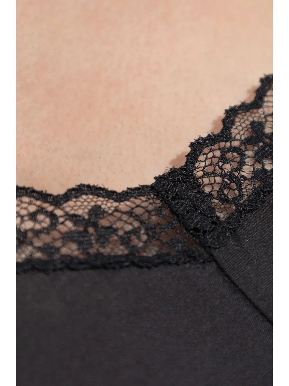 Tops Spitzenoberteil Mm6 Schwarz Femme