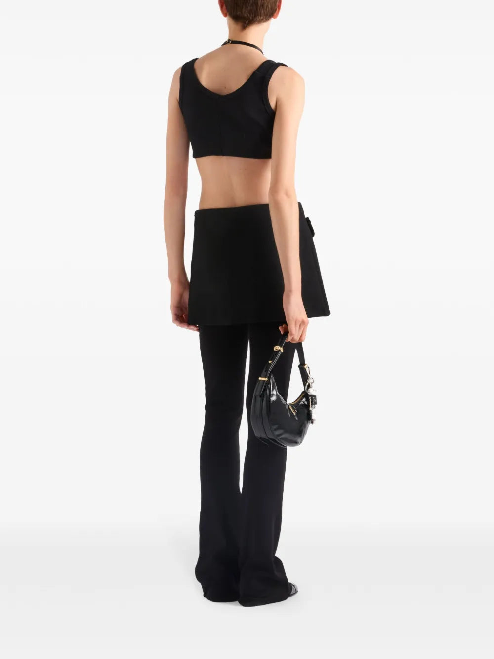 Tops Logo Bra Prada Black Femme