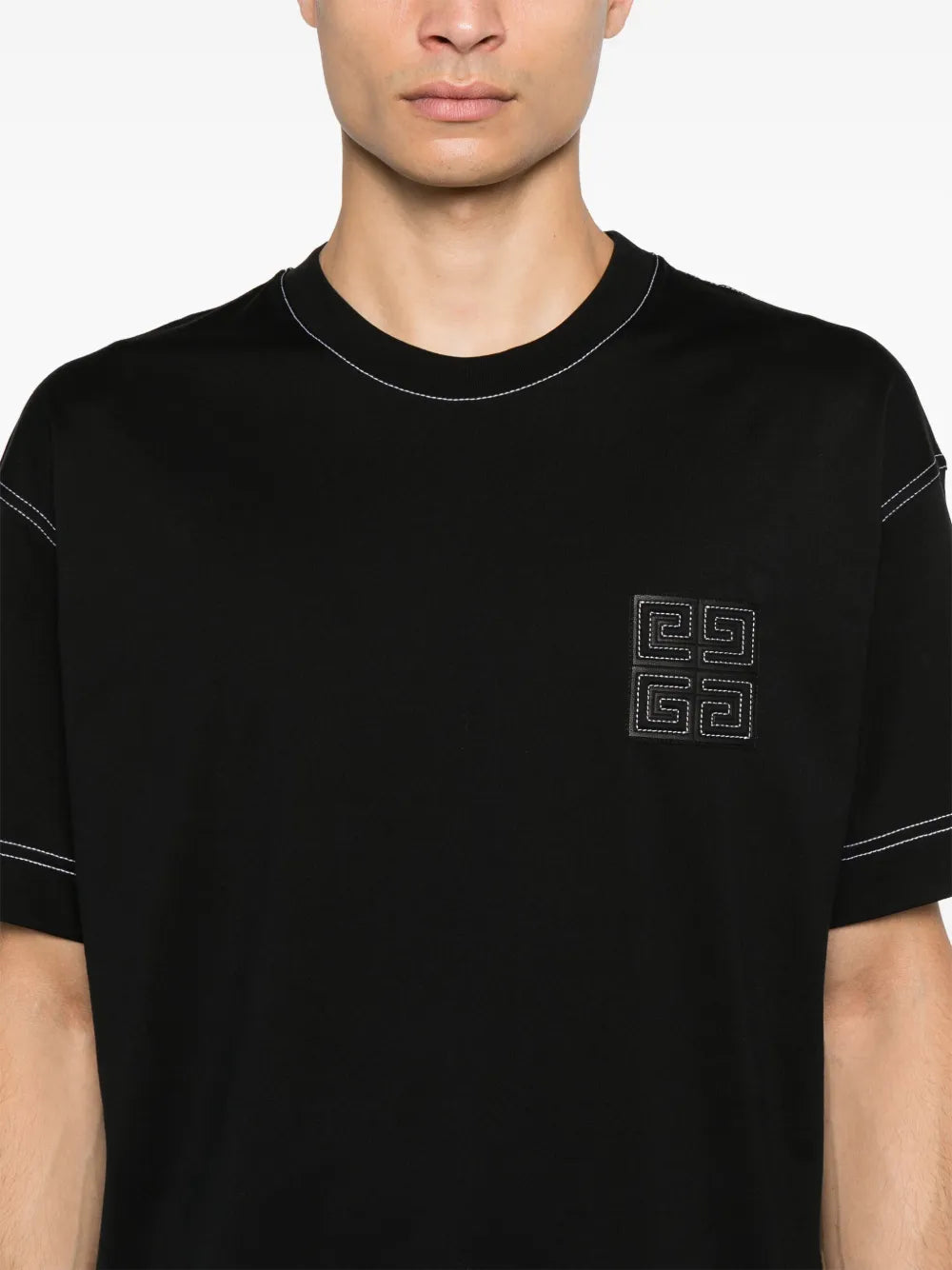 Tシャツ・カットソー GIVENCHY Men T Shirts BM71MG3YQ4 001 Black 4G Black T-Shirt Givenchy - Men – myCompañero