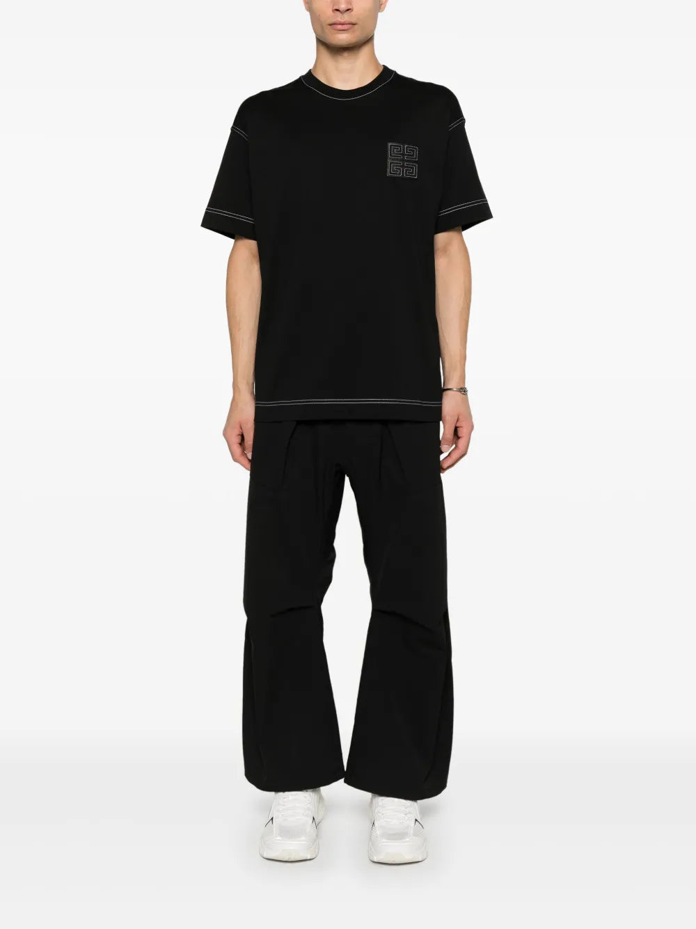 Camisetas Camiseta Negra 4G Givenchy Negro Homme