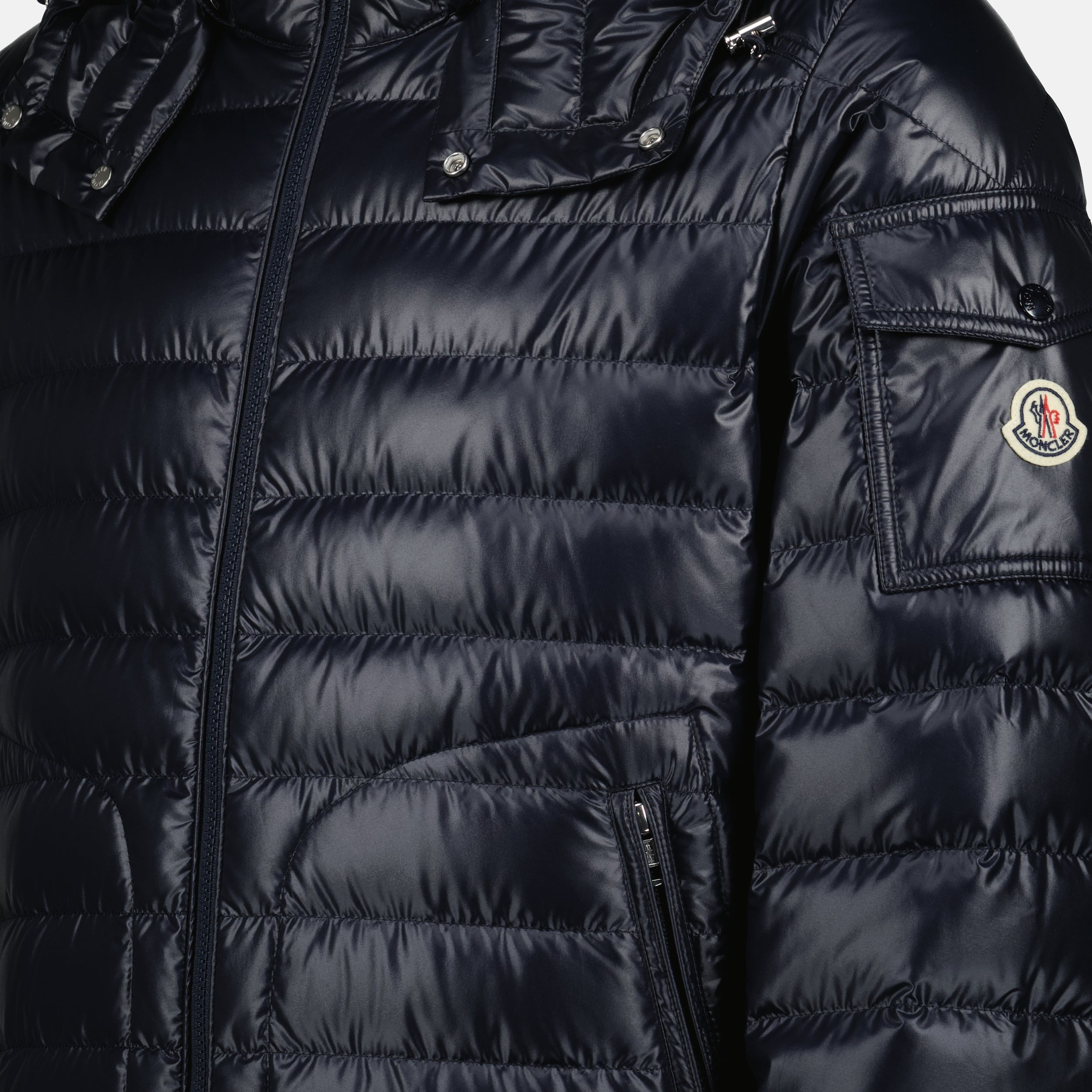 Coats Lauros Quilted Down Jacket Moncler Dark blue Homme