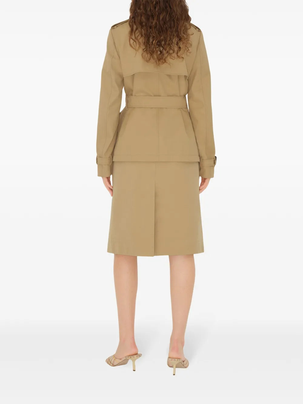 Cappotti Cappotto Trench Corto Burberry Beige Femme