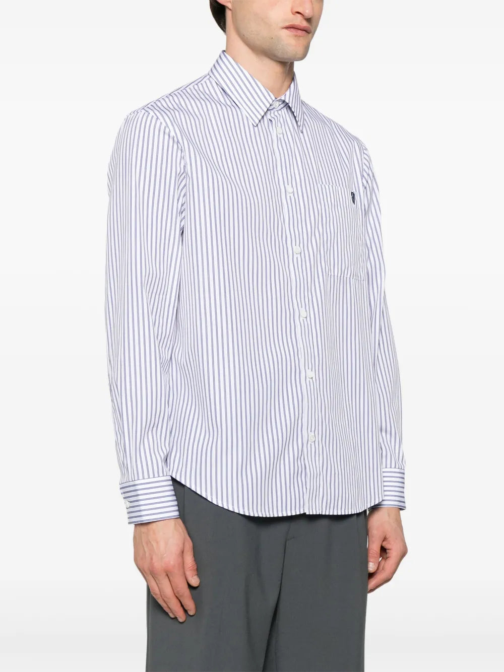 Shirts Striped Shirt Burberry Blue Homme