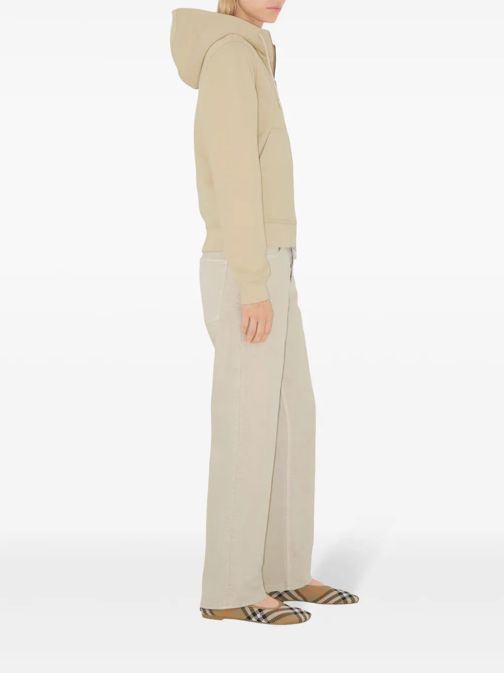 Sweatshirts Sweatshirt zippé Cavalier Burberry Beige Femme