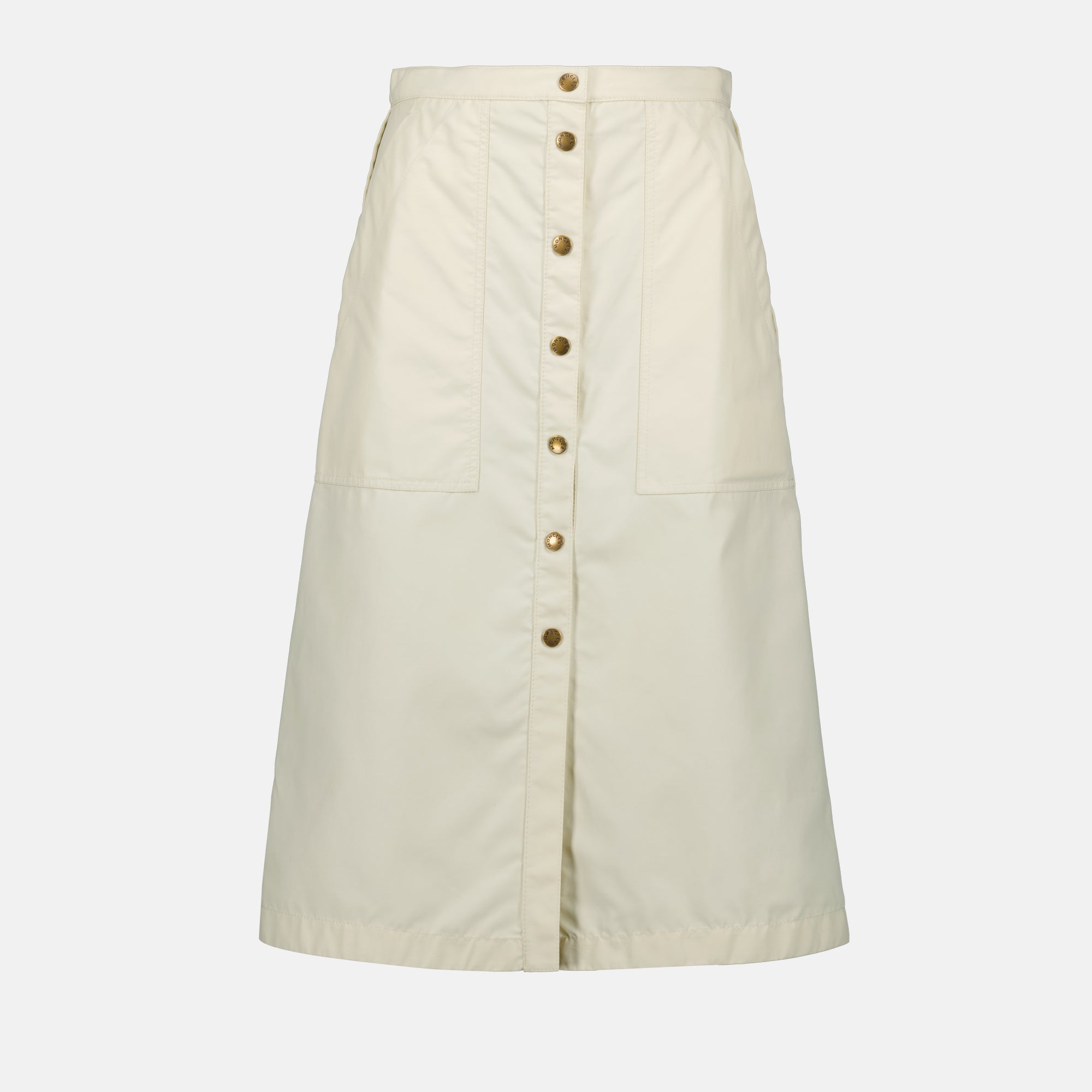Gonne Gonna con Bottoni Moncler Beige Femme