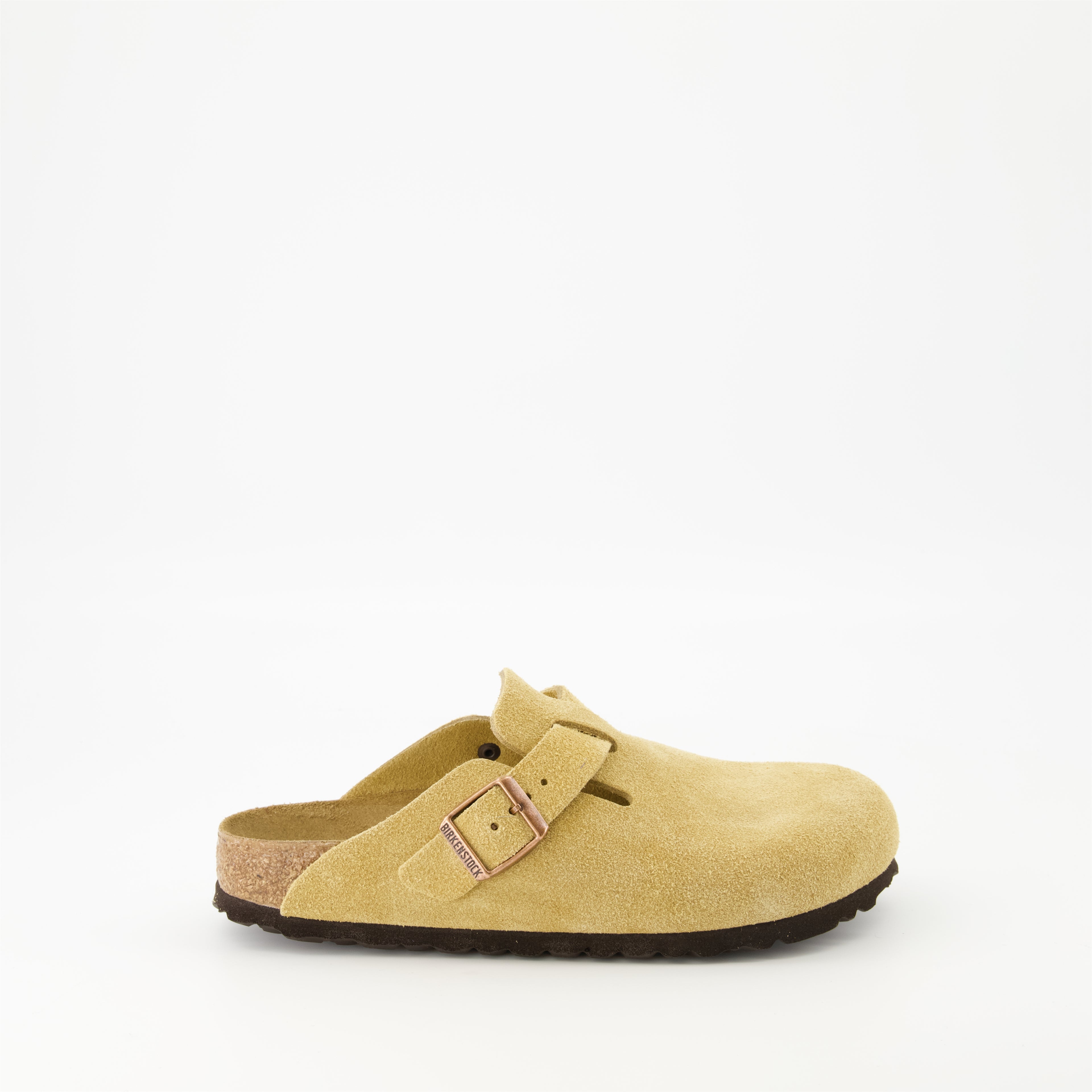 Chaussures ouvertes Mules Boston Birkenstock Beige Homme