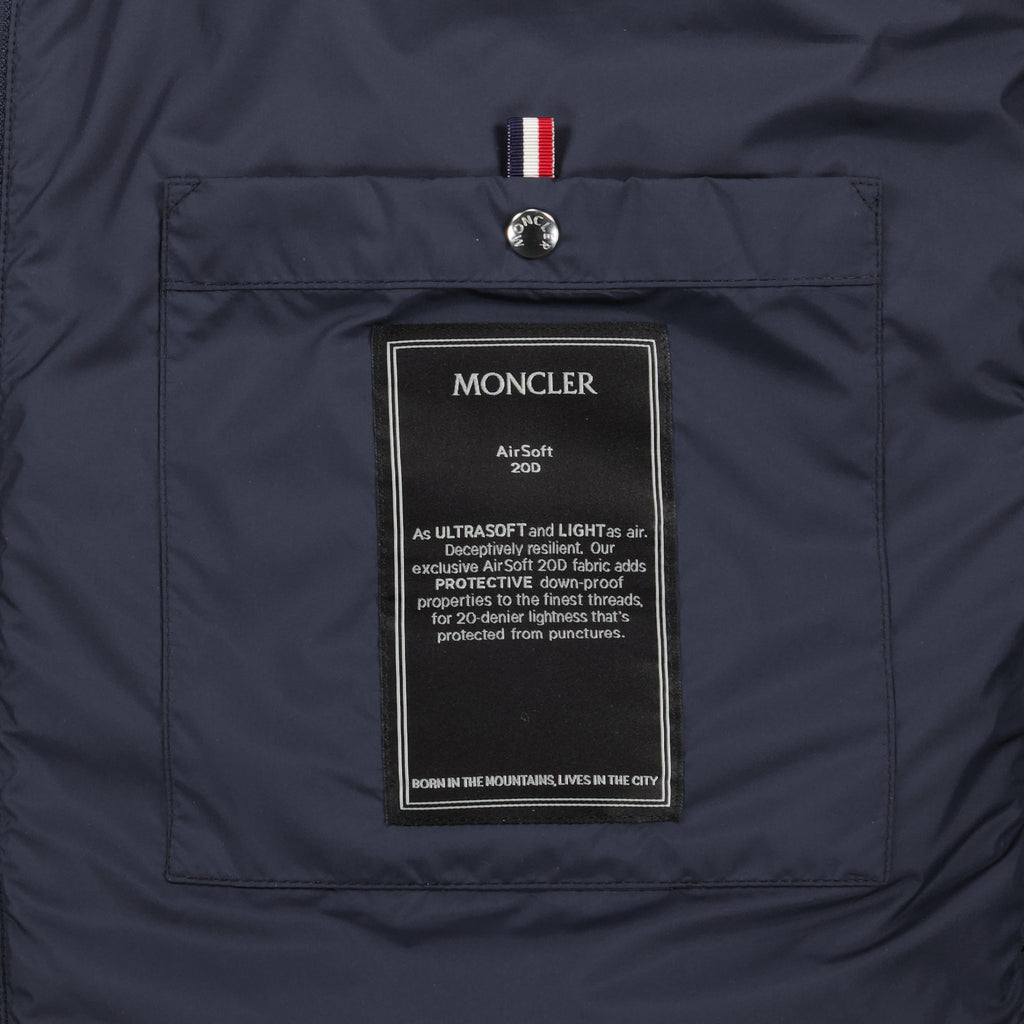 Bild des Moncler Herren Lechtal Marineblauen Gilets - Frühjahr-Sommer 2026 - Detailansicht 2