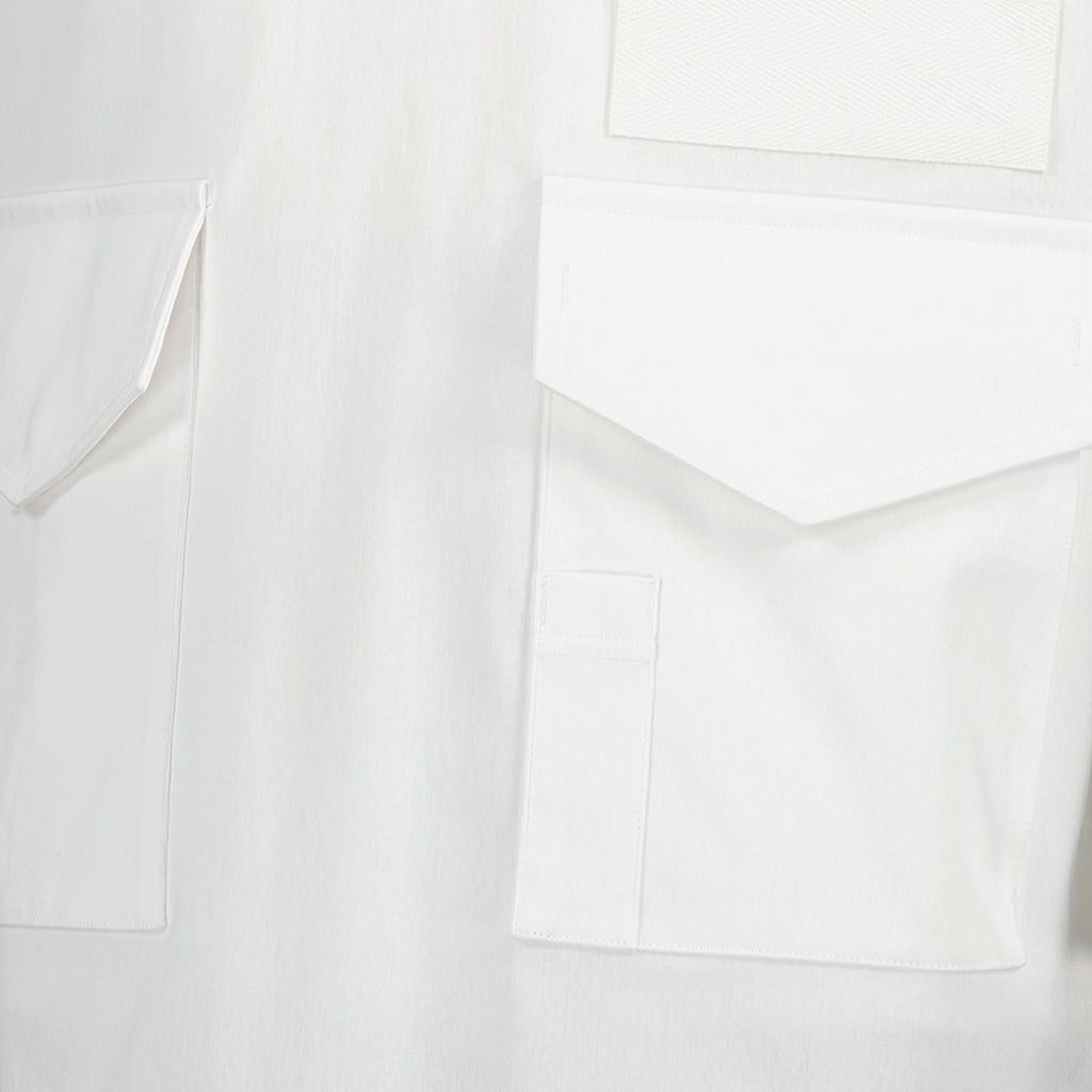 T-shirt T-shirt à poches Sacai Bianco Homme