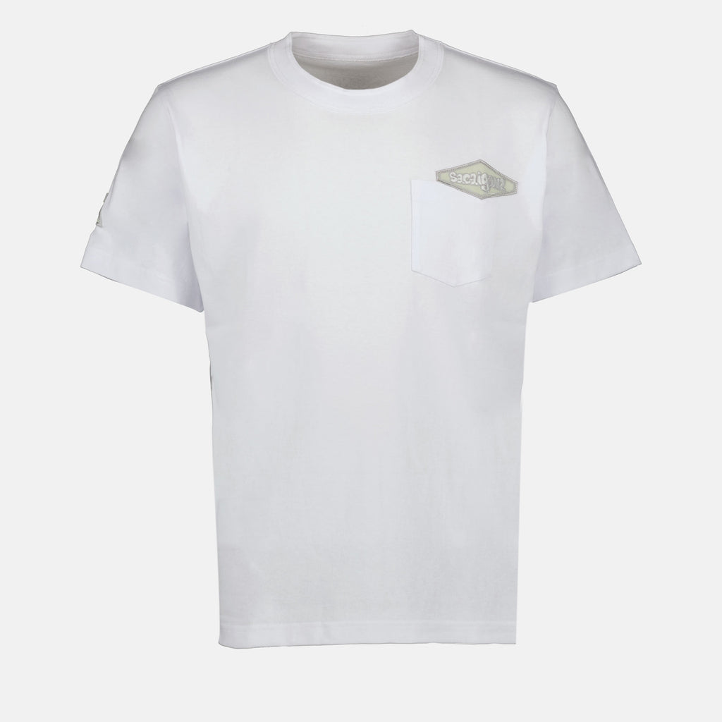 T-shirts Logo T-Shirt Sacai White Homme