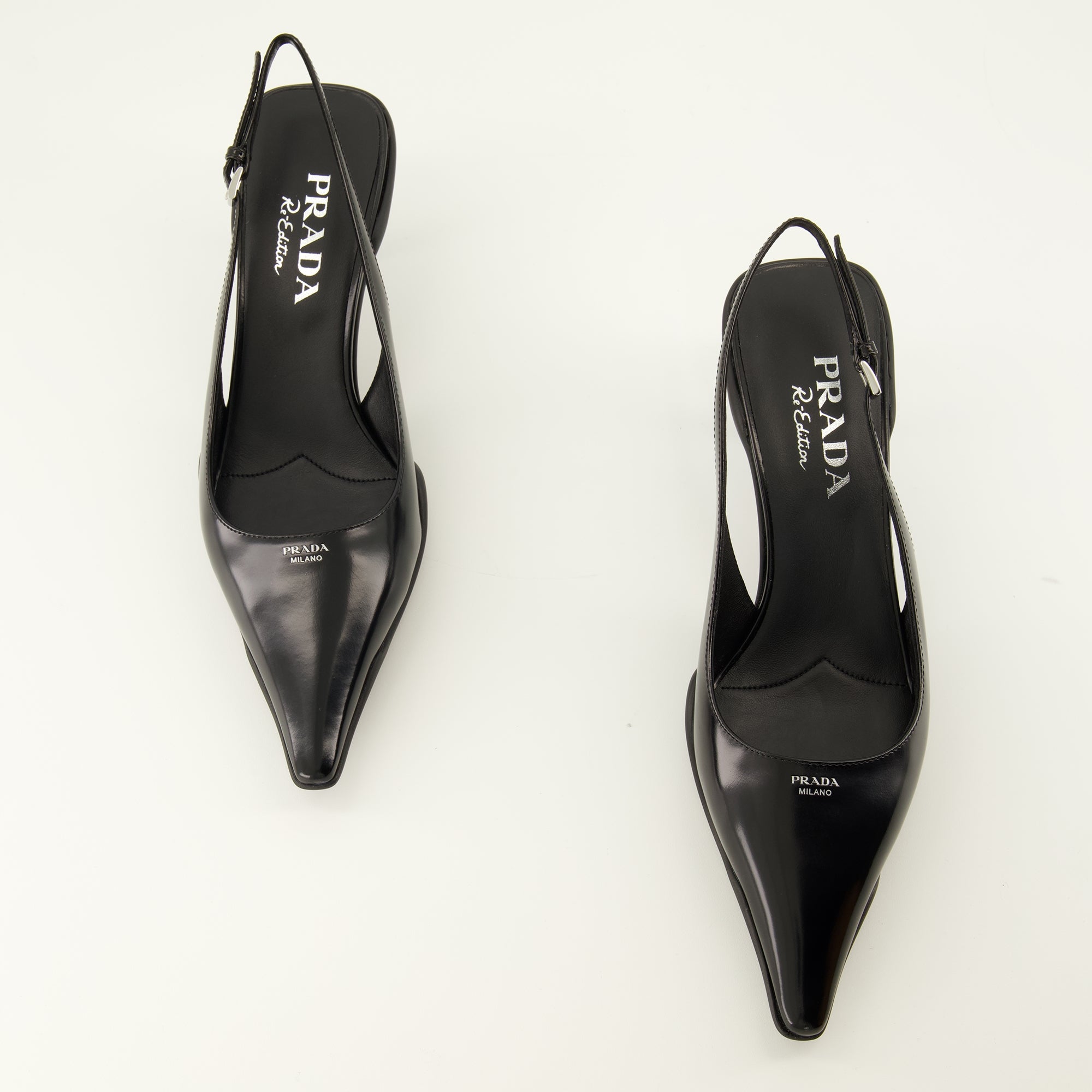 Escarpins Décolleté in Pelle Nera Prada Noir Femme