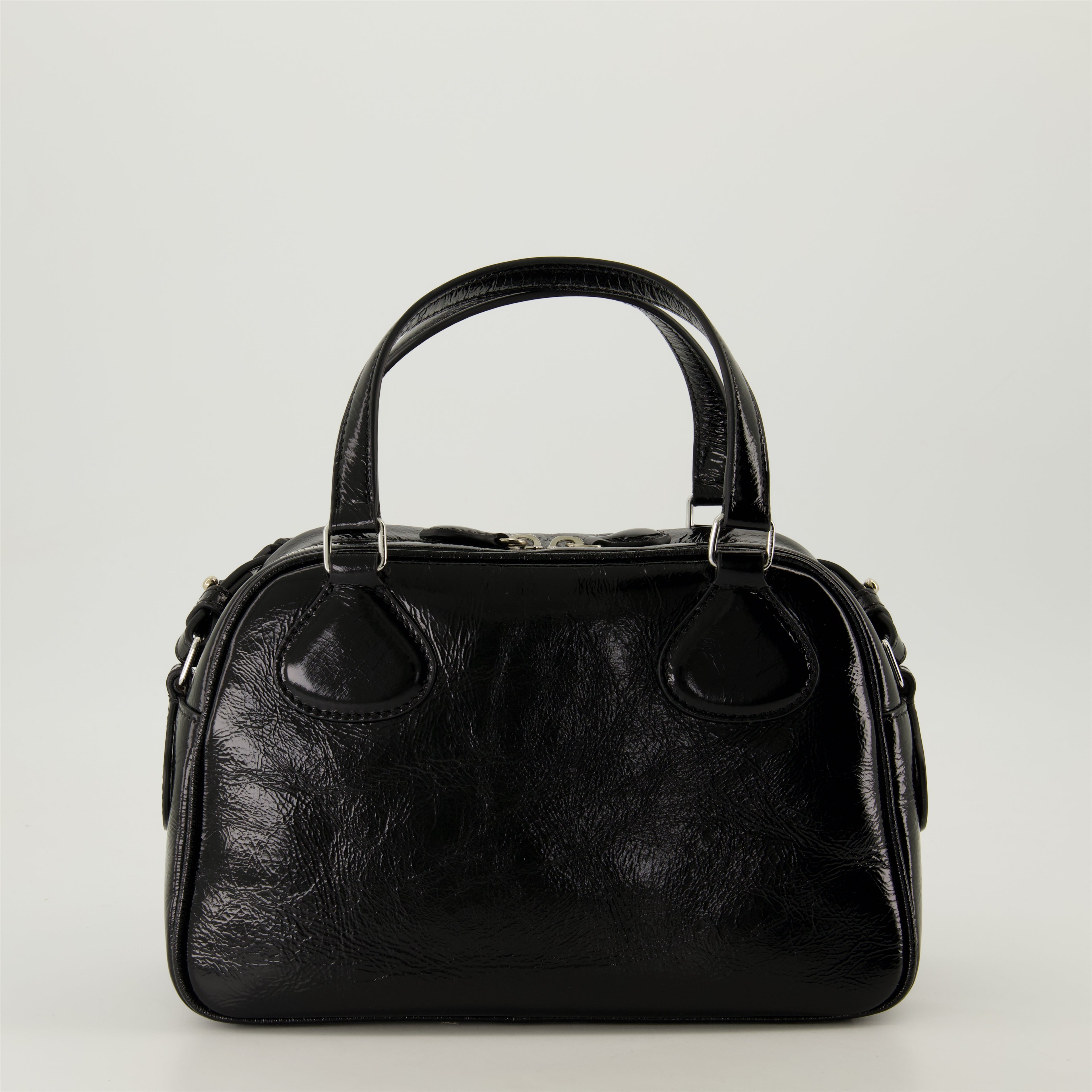 Sacs cabas Sac bowling Réédition Courrèges Noir Unisexe