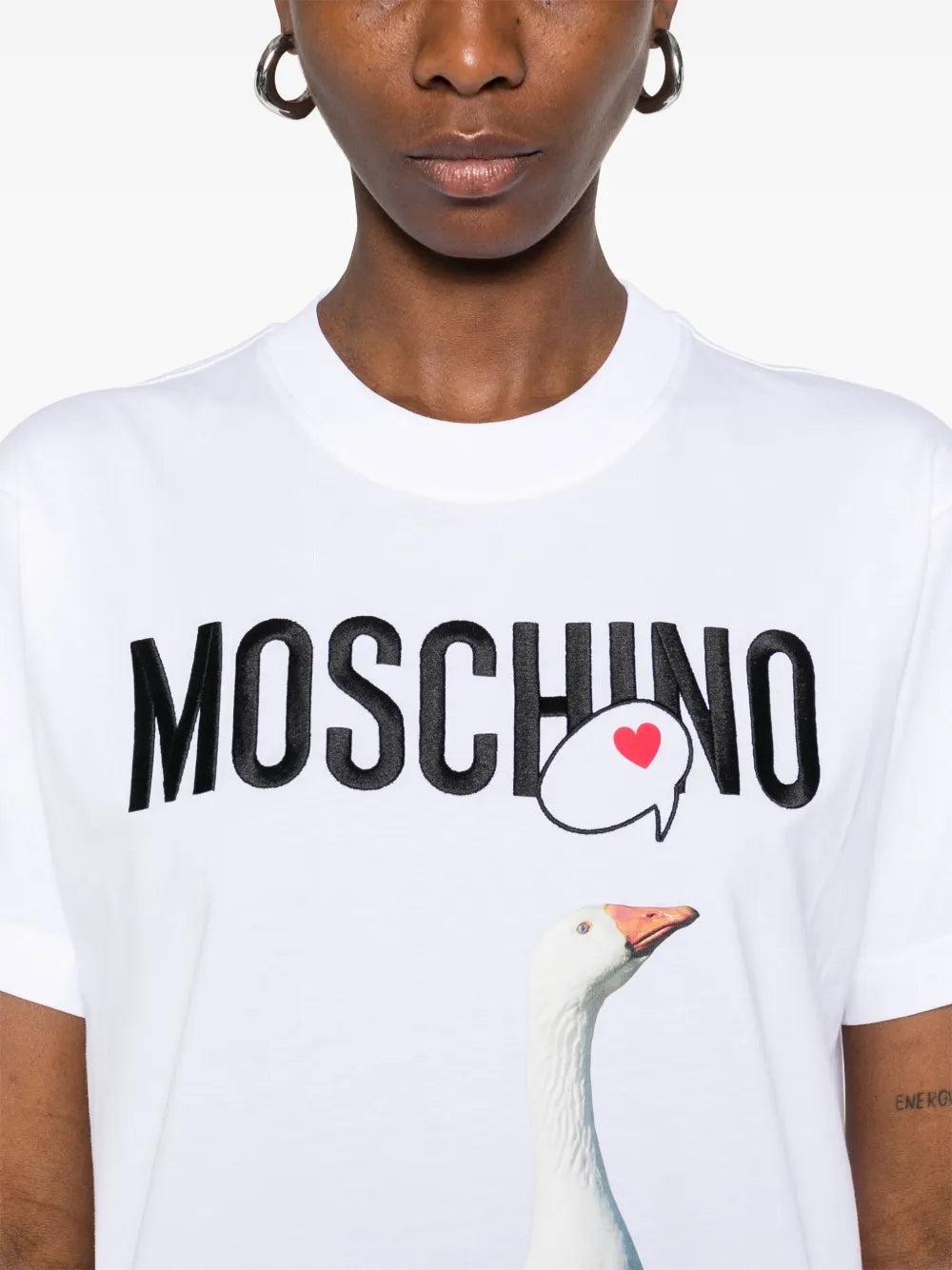 T-shirts T-shirt Oie Moschino Blanc Femme