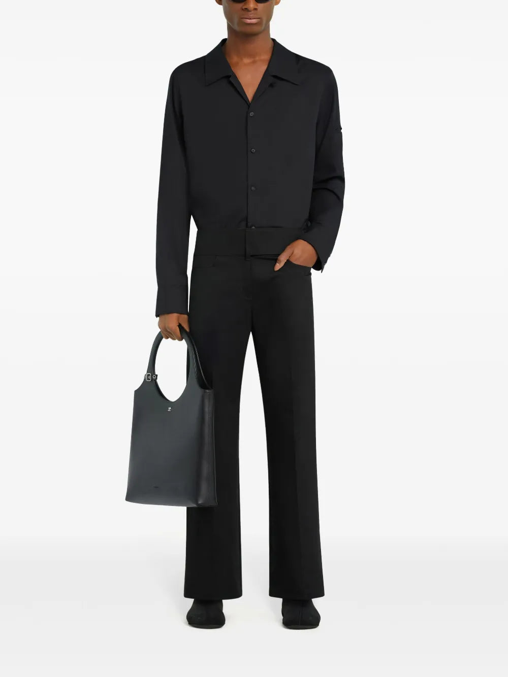 Camisas Camisa AC Preta Courrèges Preto Homme