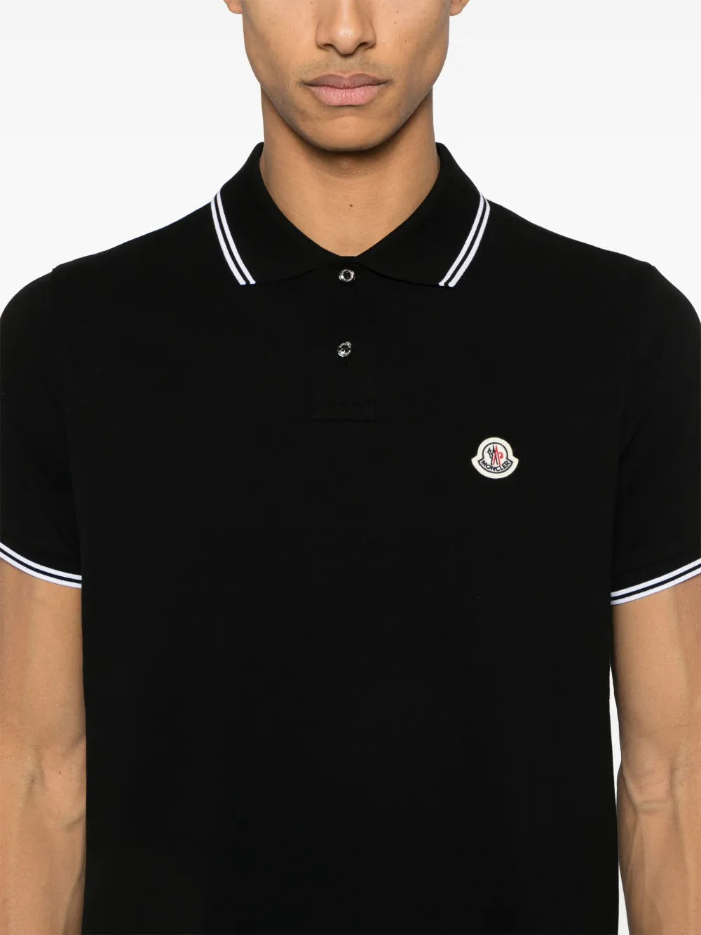 Polo shirts Logo Polo Moncler Black Homme