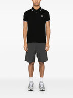 Polos Polo con Logo Moncler Negro Homme