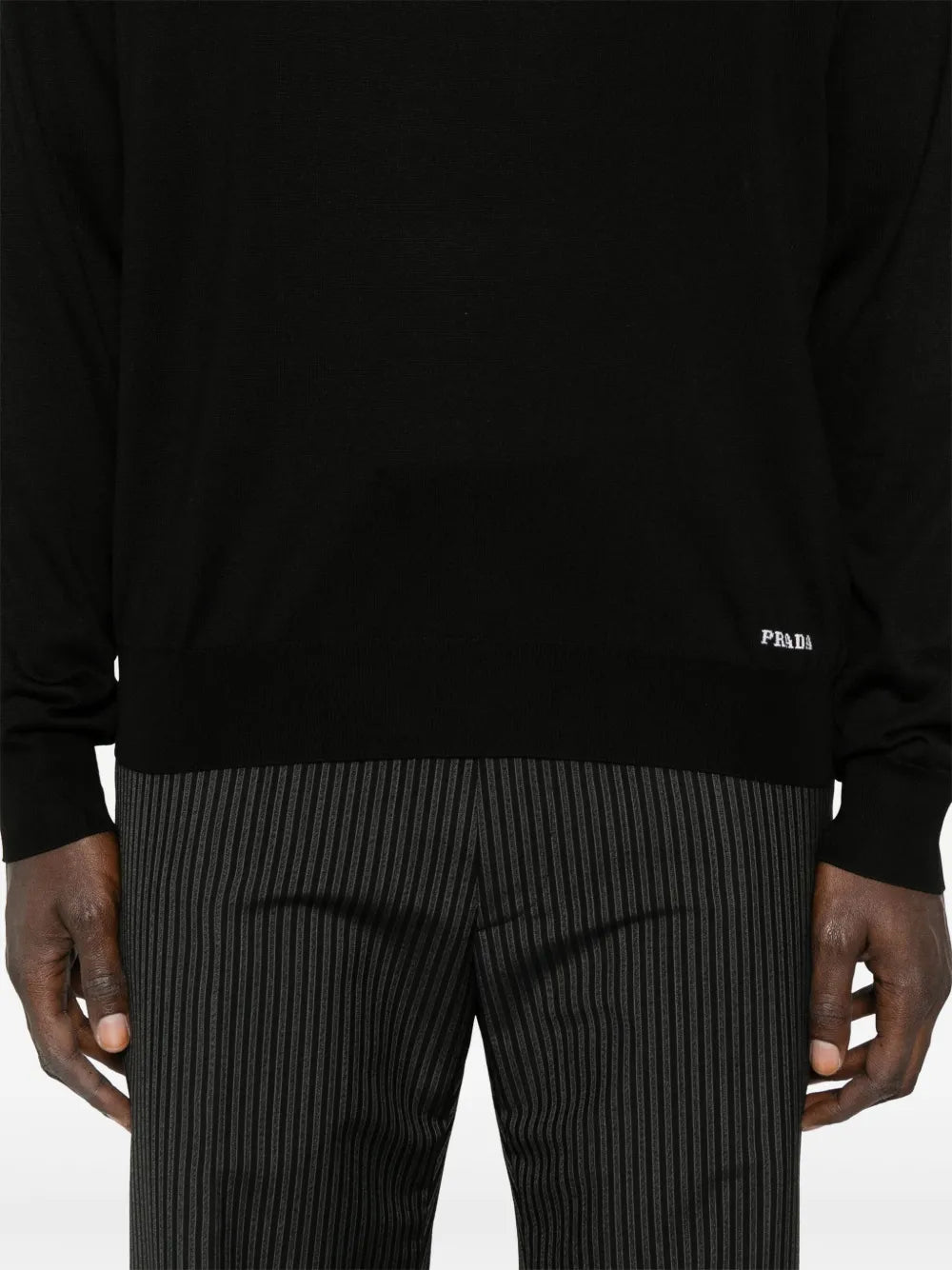 Maglieria Maglione in seta Prada Nero Homme