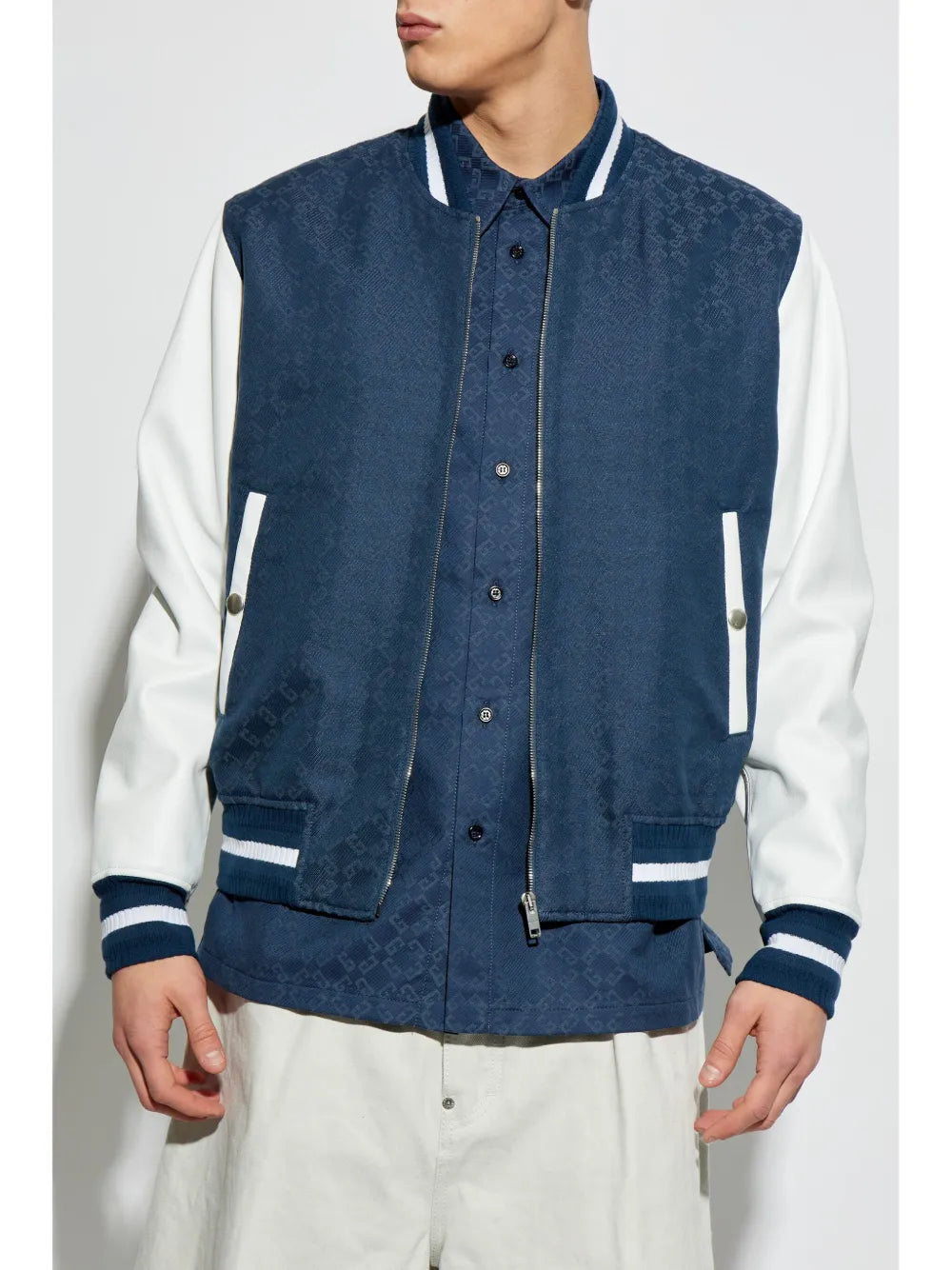Giacche Bomber Varsity in Denim Givenchy Blu scuro Homme