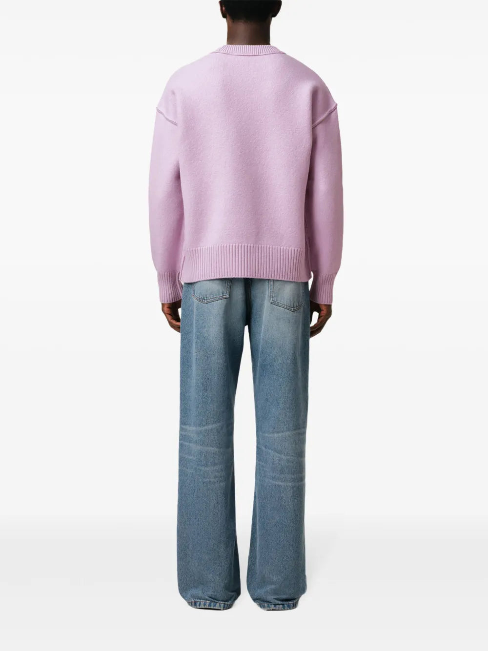 Strickwaren Ami de coeur Pullover Ami PARIS Lila Unisex