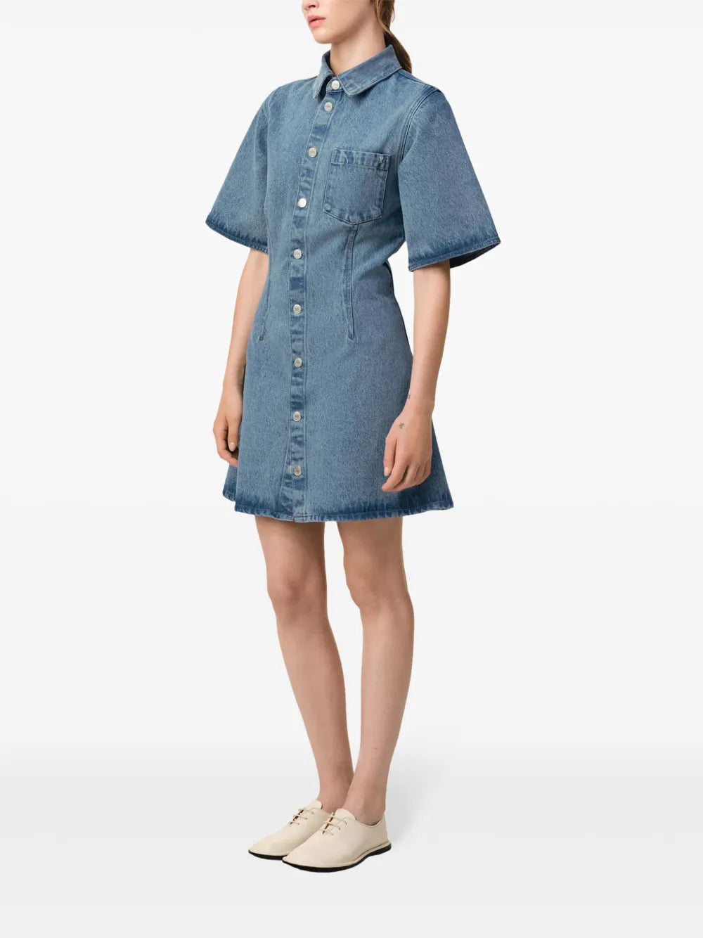 Robes Robe chemise en jean Ami PARIS Bleu Femme
