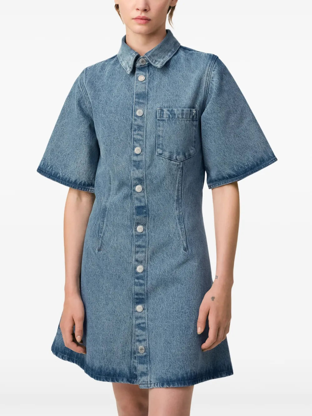 Robes Robe chemise en jean Ami PARIS Bleu Femme
