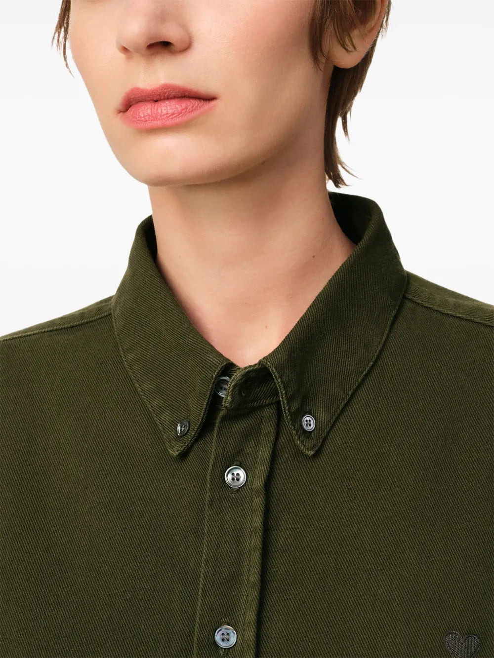 Chemises Chemise Ami de coeur Ami PARIS Kaki Unisexe