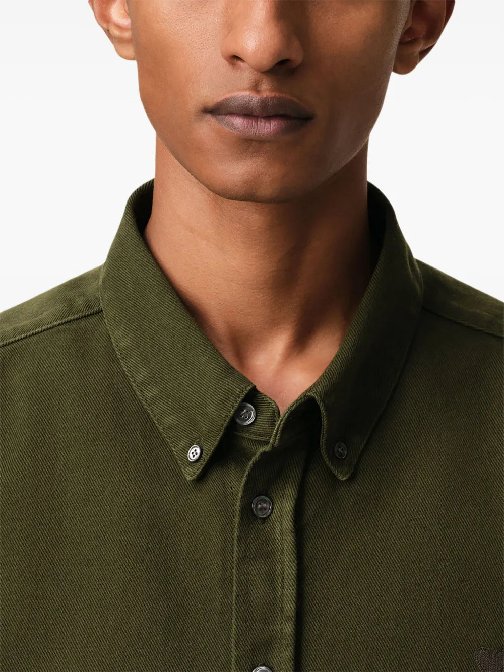 Chemises Chemise Ami de coeur Ami PARIS Kaki Unisexe