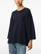 T-shirts Woven Ami de Coeur T-shirt Ami PARIS Dark blue Femme