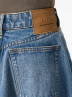 Jupes Jupe midi à godets Ami PARIS Bleu Femme