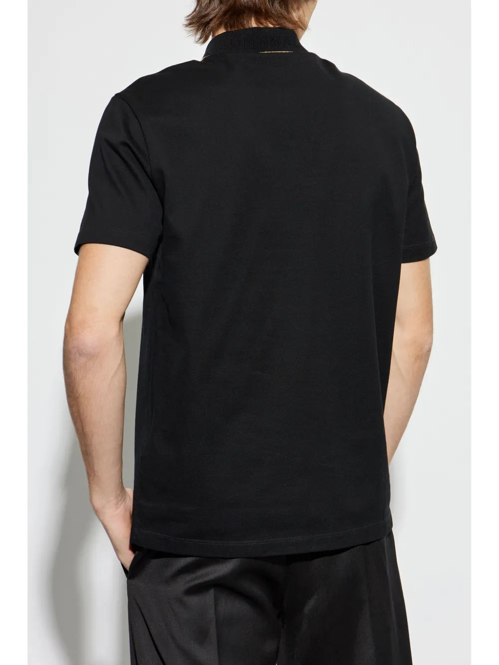 Polo shirts Black Polo Versace Black Homme