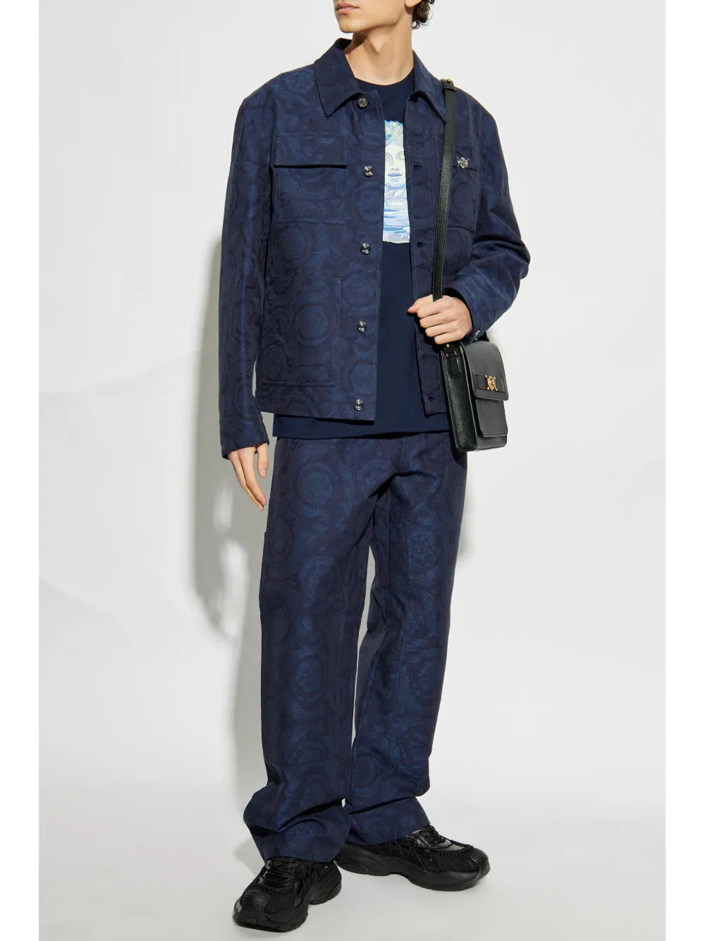 T-shirt T-shirt Medusa Gallery Versace Blu scuro Homme