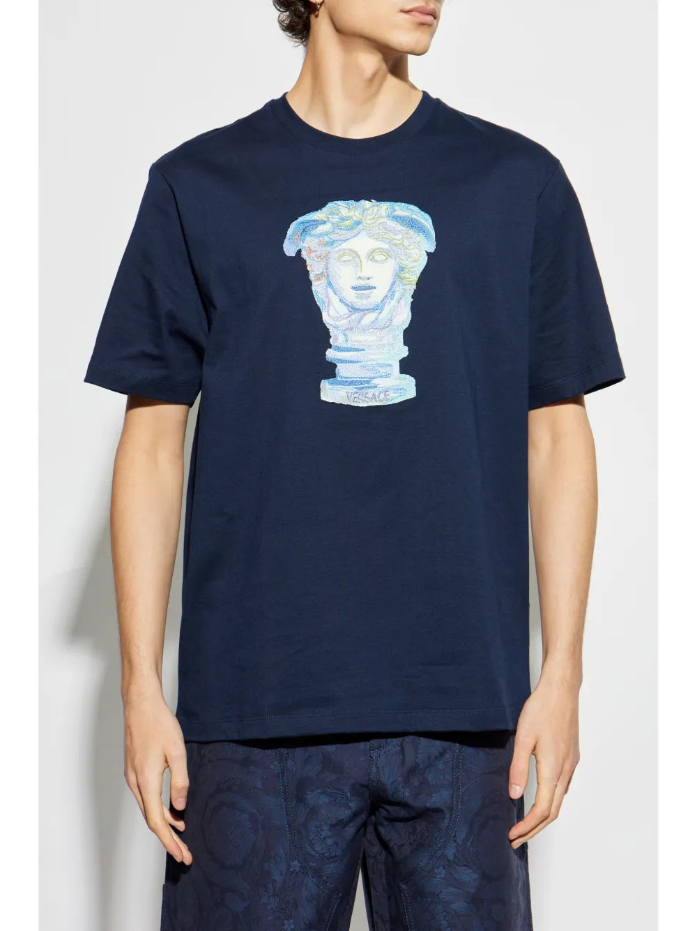 T-shirt T-shirt Medusa Gallery Versace Blu scuro Homme