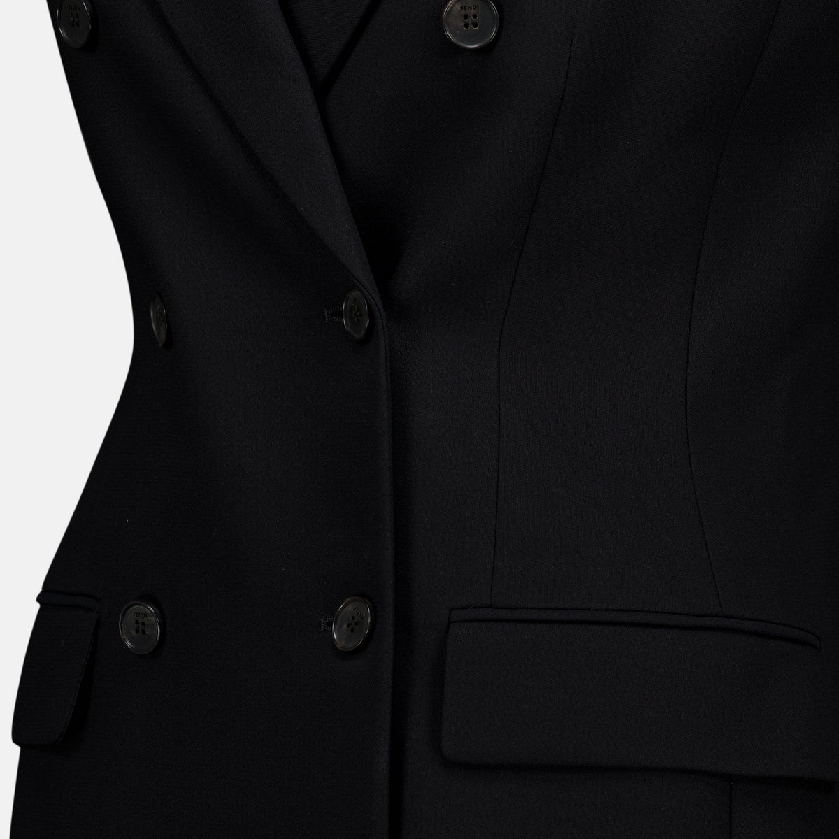 Robes Abito cappotto nero Fendi Noir Femme