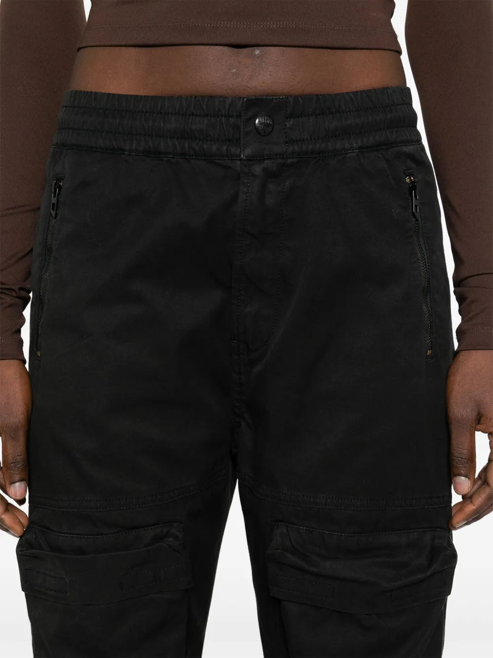 Pantalones Cargo Jean P-Ride-Q3 Diesel Negro Mujeres