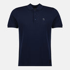 Polos Polo en coton Fendi Bleu foncé Homme
