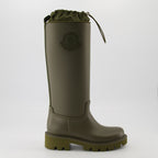 Bottes Stivali Alti da Pioggia Kickstream Moncler Vert Femme