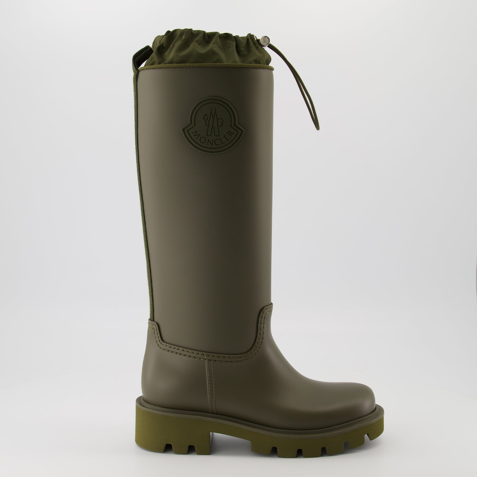 Bottes Kickstream High Rain Boots Moncler Vert Femme