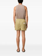 Shorts Gestreifte Shorts Ami PARIS Khaki Unisex