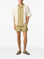 Shorts Gestreifte Shorts Ami PARIS Khaki Unisex