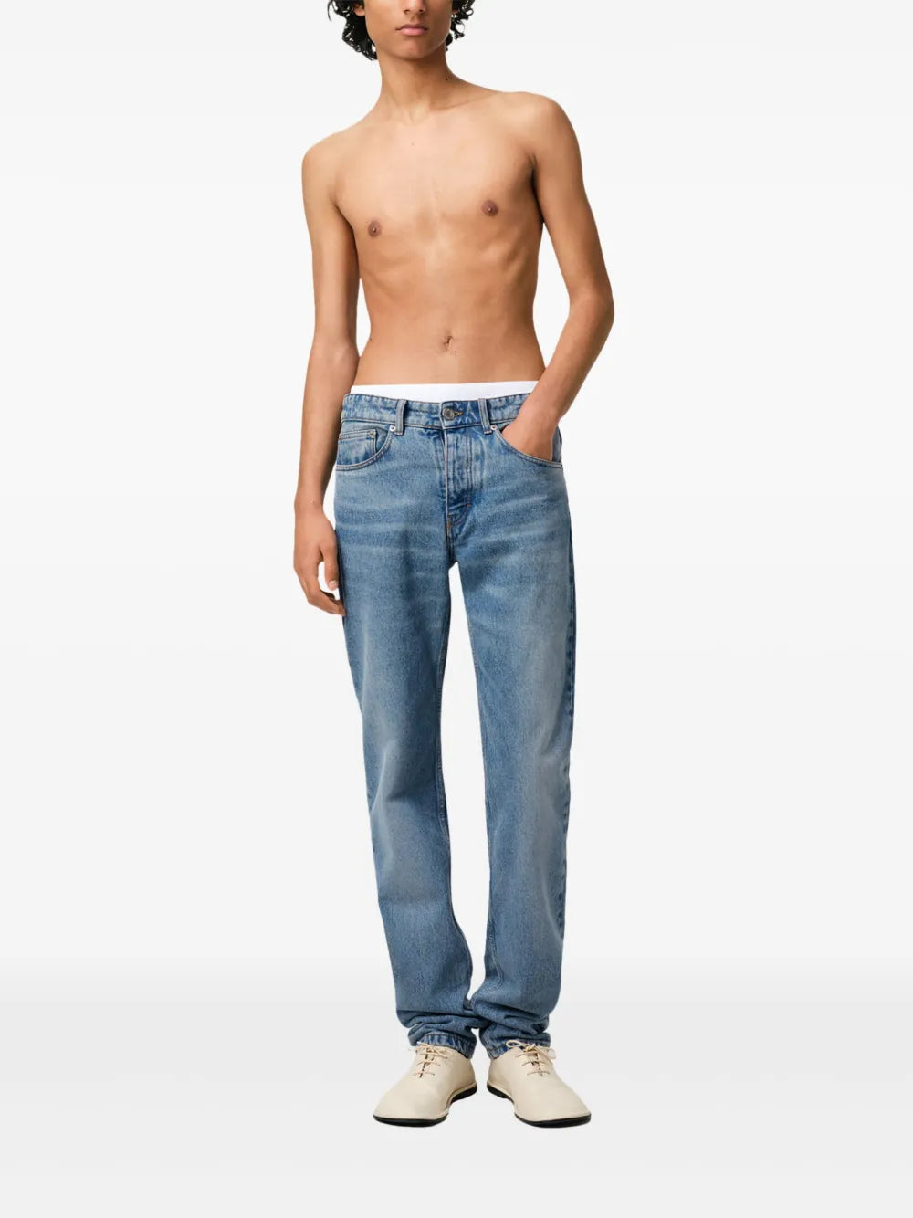 Pantalons Jeans droit Ami PARIS Bleu Homme