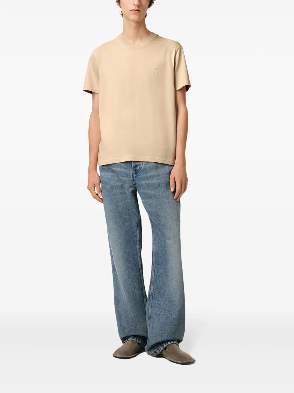 T-shirts T-shirt Ami de coeur Ami PARIS Beige Unisexe