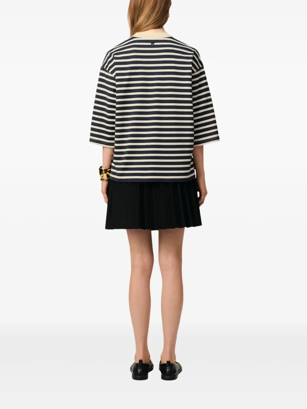 T-shirts Striped T-shirt Ami PARIS Dark blue Unisex