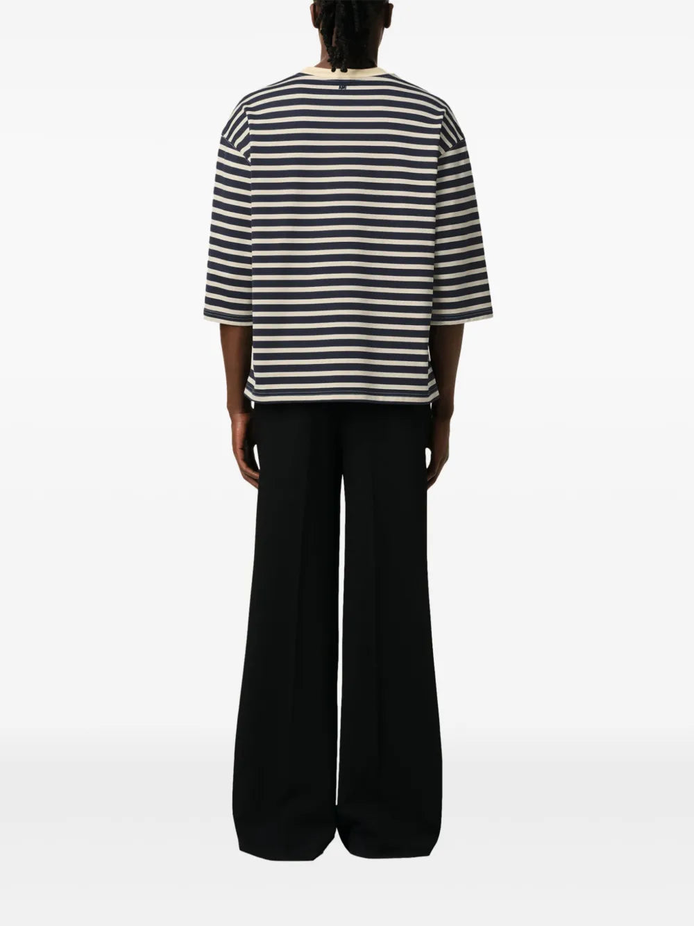 T-shirts Striped T-shirt Ami PARIS Dark blue Unisex