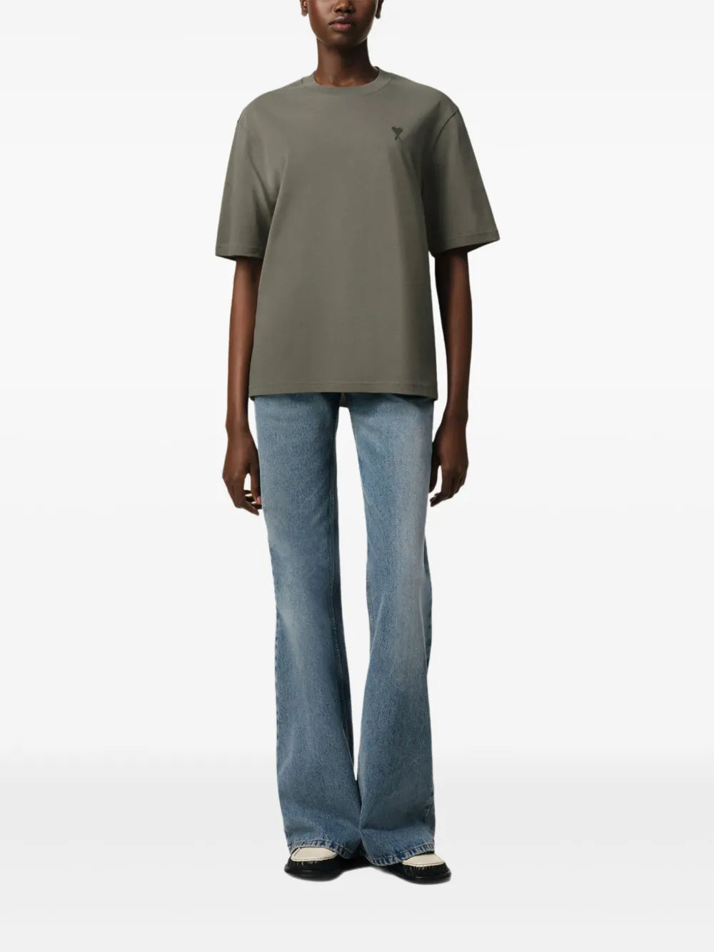 T-shirts Ami de coeur T-shirt Ami PARIS Khaki Unisex