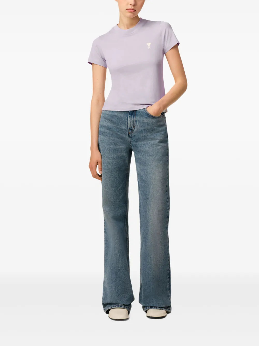 T-shirts T-shirt Ami de coeur Ami PARIS Violet Femme