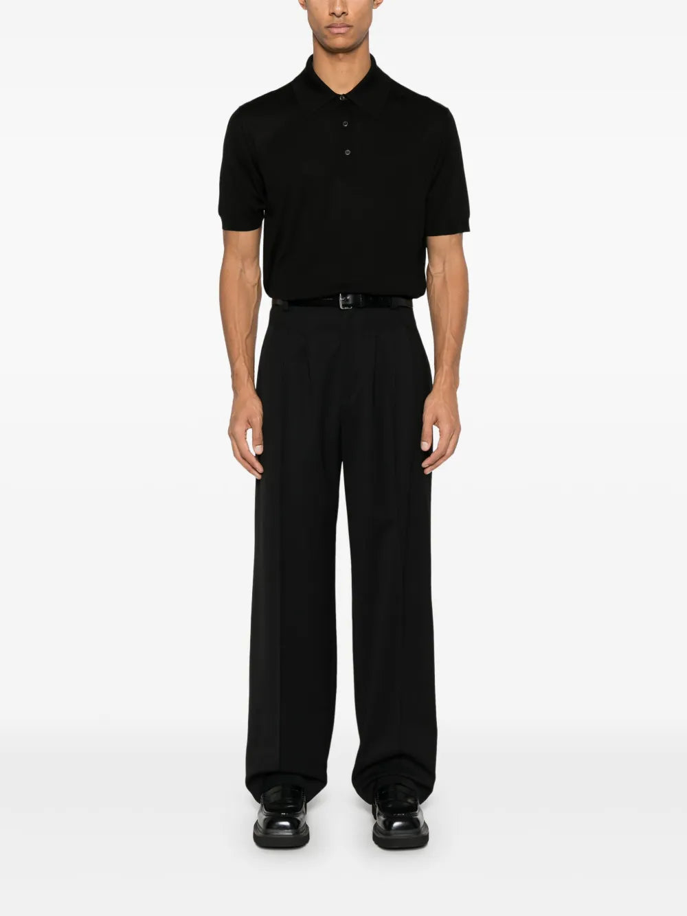 Polo shirts Silk Polo Prada Black Homme