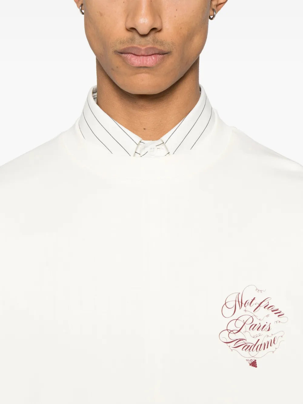 T-Shirts Trauben-Slogan T-Shirt Drole De Monsieur Weiß Herren