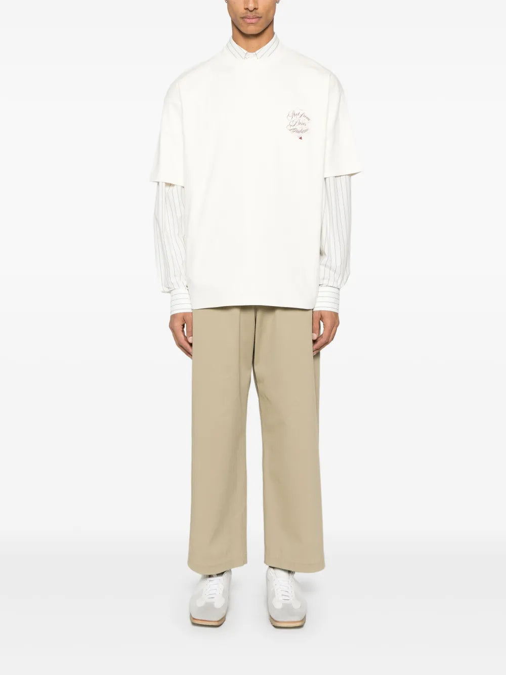 T-Shirts Trauben-Slogan T-Shirt Drole De Monsieur Weiß Herren