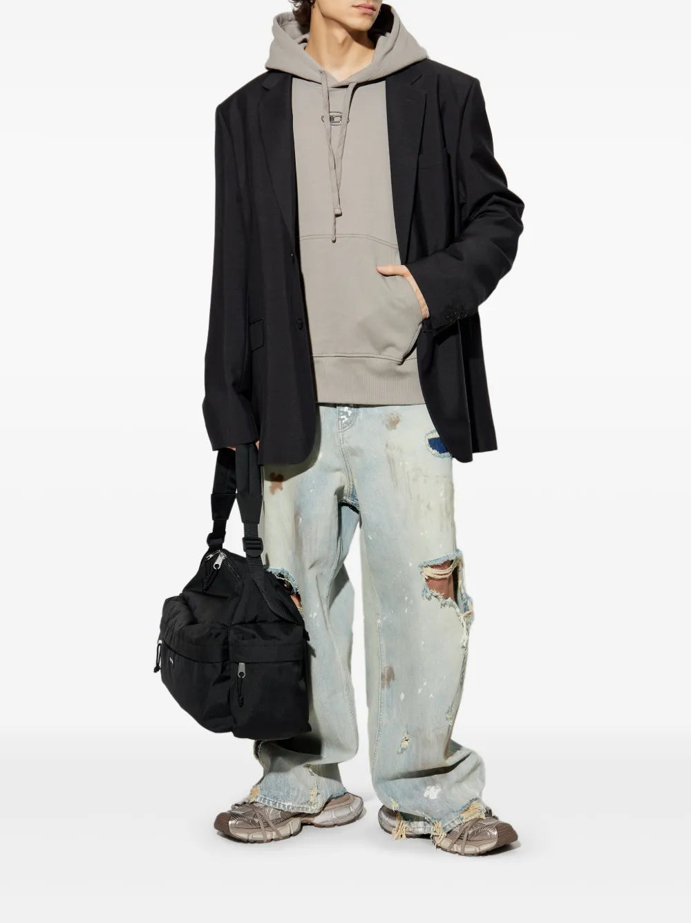 Sweatshirts Sweat à capuche S-Macs-Hood-On Diesel Gris Homme