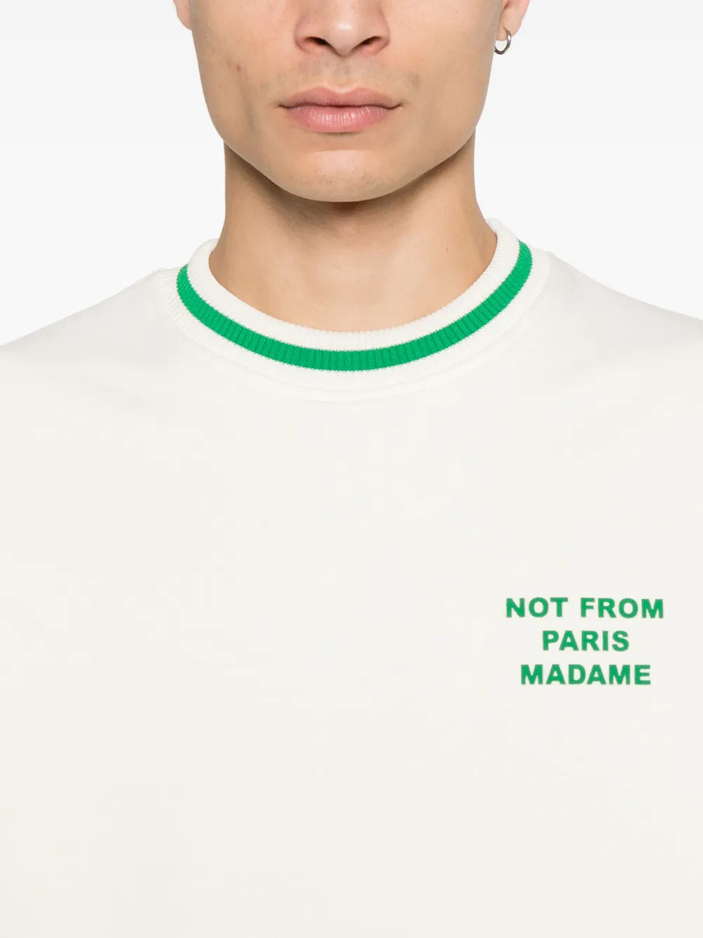 Knitwear Slogan Sweatshirt Drole De Monsieur White Homme